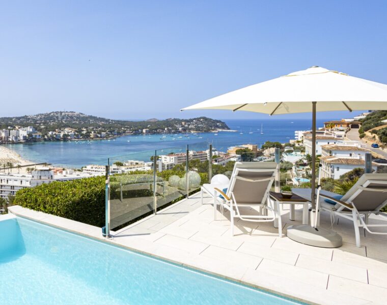 Refined mediterranean villa with golf and countryside views in santa ponsa